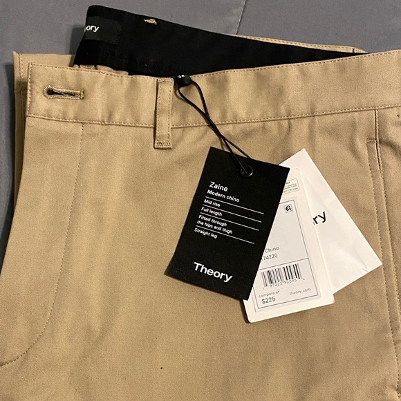Theory Men's Khaki Chino Pants - Picture 1 of 6